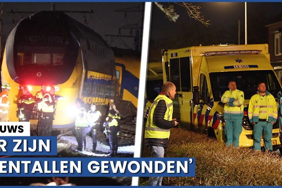 Beelden: ravage door treinongeluk bij Voorschoten