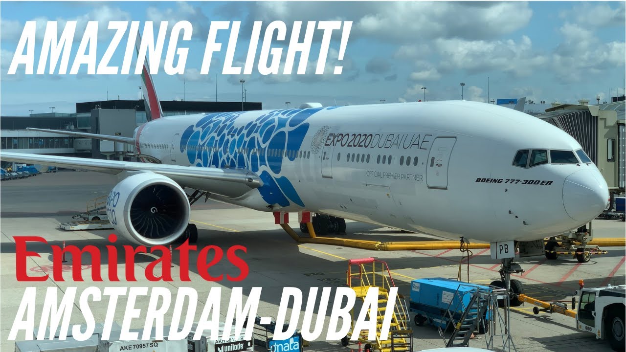 TRIP REPORT | The best Economy Class! | Amsterdam-Dubai | Emirates Economy Class | Boeing B777-300ER