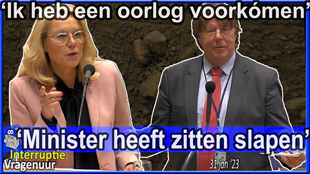 Teun van Dijck 'Deze minister heeft zitten slapen' v Sigrid Kaag 'Ik heb een oorlog voorkomen' - TK