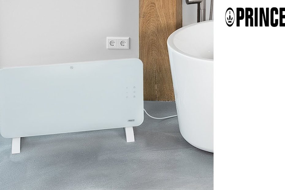 Princess 341501 Smart Glass Panel Heater White – Controlled via Wi-Fi