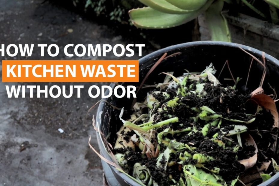 How to make compost bin at home from kitchen waste without foul odor
