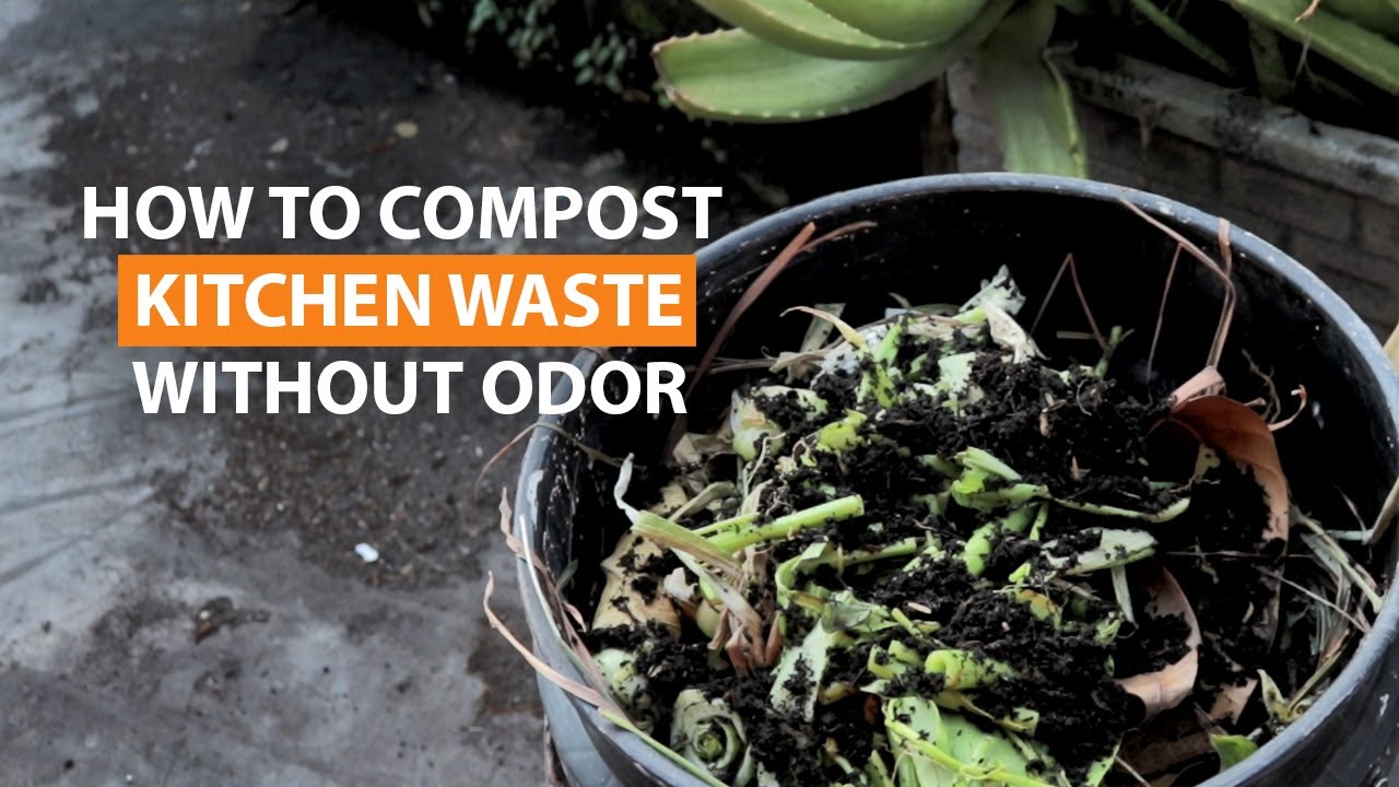 How to make compost bin at home from kitchen waste without foul odor