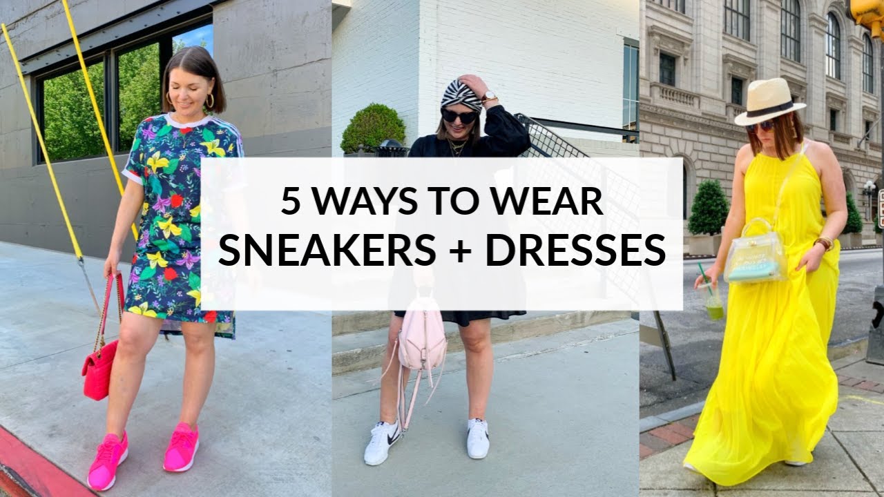 5 WAYS TO WEAR SNEAKERS WITH DRESSES | JULIA MARIE B | THE RULE OF 5