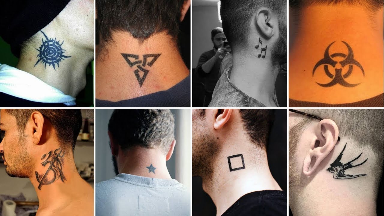 100 Simple & Cute Neck Tattoos For Men | Latest Neck Tattoos | Cool Neck Tattoos Designs & Ideas!