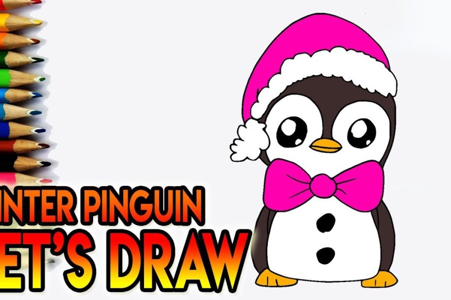 Hoe Teken Je Een Winter Pinguin? LEREN TEKENEN VOOR BEGINNERS