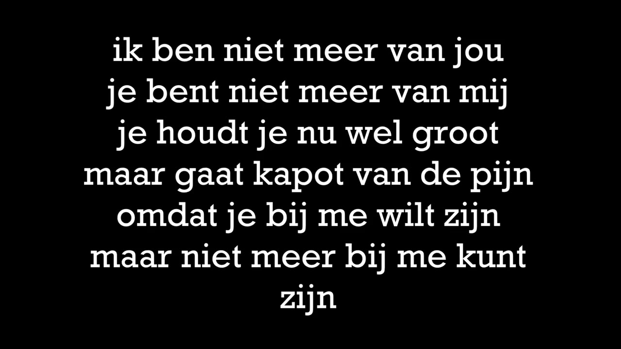 Uit elkaar by Lieke van 't Veer - Lyrics