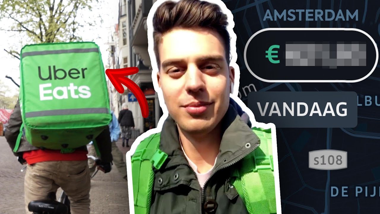 I worked at UberEats for an entire weekend in Amsterdam (English Subtitles)