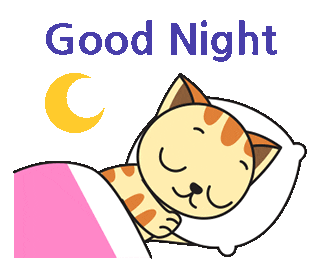 Happy Good Night Gif By Goodmorningcat - Find & Share On Giphy